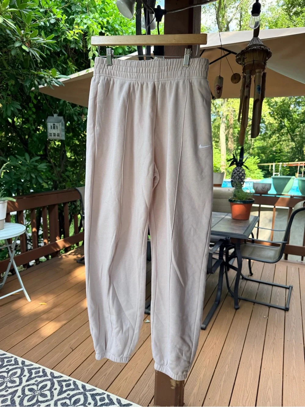 Nike Women's Light Beige High-Waist Joggers